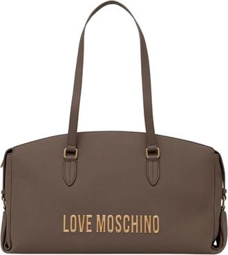 Love Moschino Shopper tas - Dames - Tassen - Bruin - Maat: ONE Size Leer