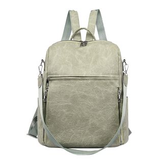 Generic Fashion Women Backpack Leisure Travel PU Leather Anti Wear Big Capacity Casual Outdoors Backpack Toddler Backpack with Leash Cow (Green, One Size)