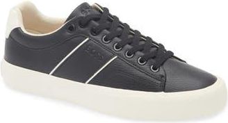 BOSS Aiden Tennis Sneaker in Black at Nordstrom Rack, Size 11Us / 10Uk