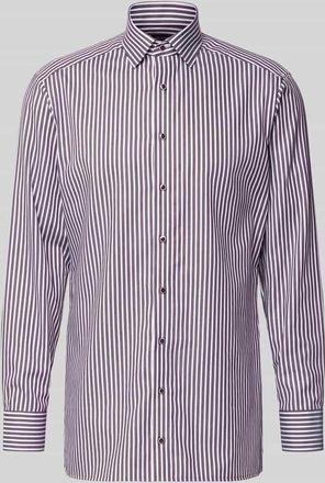 Olymp Regular Fit Businesshemd aus reiner Baumwolle mit Kentkragen in Aubergine, Gr&ouml;&szlig;e 39