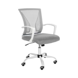 Clp Silla de oficina giratoria regulable en Microfibra Gris claro