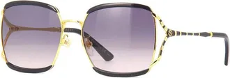 Gucci Square Full Rim Sunglasses - Black