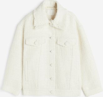 H&M Jacke aus Strukturstoff - White