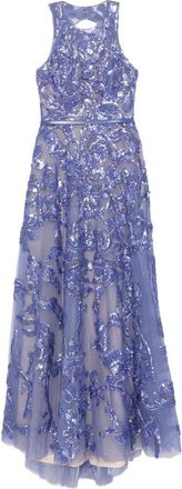 Saiid Kobeisy Embroidered Tulle Long Dress