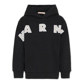 Marni Kids Sweatshirts, male, Black, 8 Y, Hooded Sweatshirt