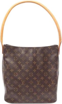 Louis Vuitton Pre-owned Vintage Schoudertas - Dames - Vintage Schoudertas - Bruin - ONE Size - Leer - Vintage