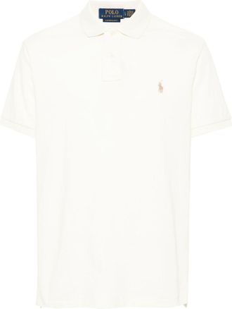 Polo Ralph Lauren Beige Polo Shirt In Cotton With Logo
