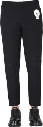 Alexander McQueen Jogging Pants With Embroidered Skull