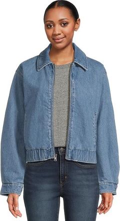 Levi's Laydown Collar Bomber Womens Jacket Medium Wash : SM, Cotton