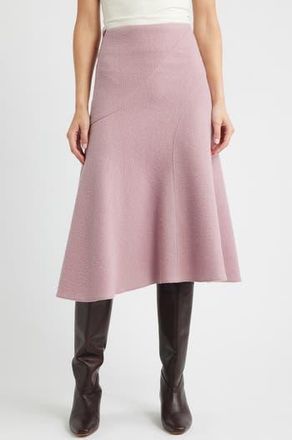 BOSS Vicena Maxi Woven Boiled Wool Skirt in Rose Haze at Nordstrom Rack, Size 0