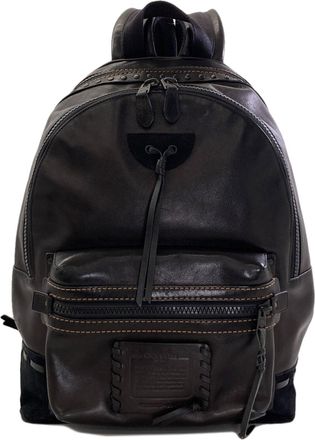 Coach Black Leather Backpack (Pre-Owned)