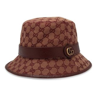Gucci GG Canvas Bucket Hat Brown Burgundy 576587-4HG53-9873