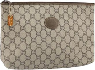 Gucci Pre-owned Clutches, female, Beige, Size: ONE SIZE Pre-owned Plastic Clutch