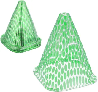 Relaxdays Relaxdays - 240 Sombreros Para Plantas, Contra Caracoles Y Heladas, Campanas Protectoras, 22 X 19 X 19 Cm, Pvc, Verde