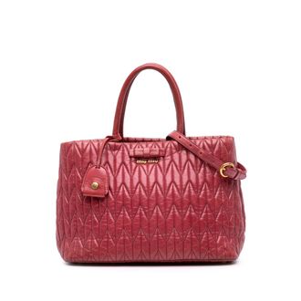 Miu Miu Matelass Handtas met Quilted Design