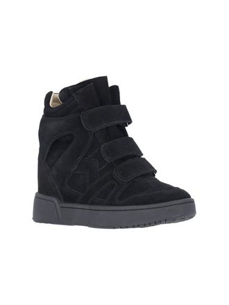 Isabel Marant Womens Sneakers Black Cowhide Leather