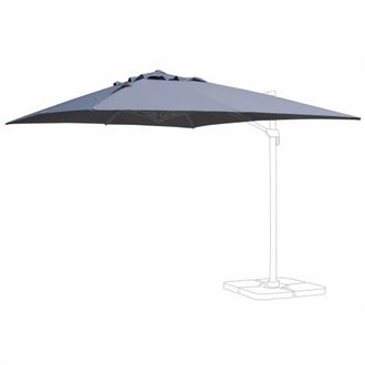 Alice's Garden Lona protectora para 3x4m sombrilla, gris