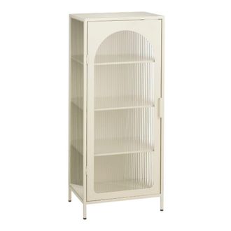 MiCa Decorations Armario cooper blanco roto h120xb35xl50cm