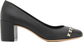 Ferragamo Vara pumps met ketting - Zwart