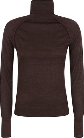 Victoria Beckham Merino Wool High Neck Top