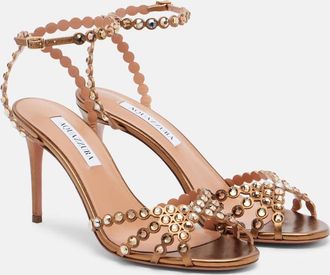 Aquazzura Tequila 85 embellished leather sandals