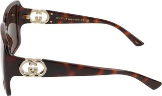 Gucci Womens Gg1692s Sunglasses Havana Injected