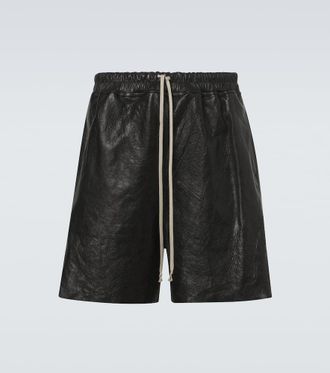 Rick Owens Leather Bermuda shorts