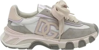 Dolce & Gabbana Schoenen, Dames, Beige, 39 EU, Leer, Lage sneakers