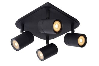 Lucide LENNERT Dimmable Rotatable Stylish Bathroom Ceiling Spotlight GU10 in Black