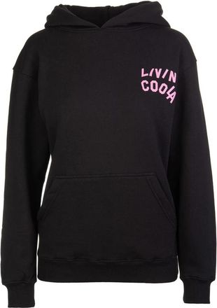 Livincool Jet Black Artwork Hoodie LA - Dames - Hoodies - Zwart - XS - Hoodies & sweatvesten
