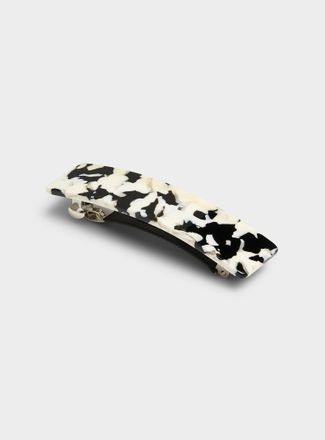 Simons Womens Rectangular tortoiseshell barrette