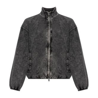 Diesel S-Corsy Sweatshirt - Heren - Vesten met rits - Grijs - S - Katoen - Hoodies & sweatvesten