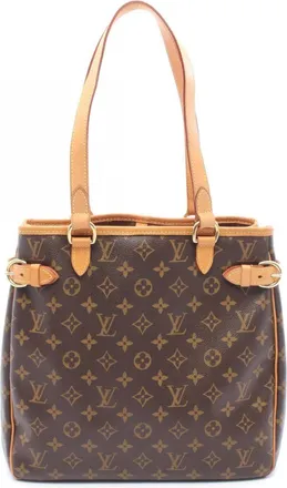 Louis Vuitton Brown Coated Canvas Pvc Monogram Leather Handbag Tote Bag (Pre-Owned)