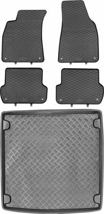 OEM Juego De Alfombrillas De Goma Para Coche Y Maletero Para Audi A4 B6 B7 Kombi (2000-2007)