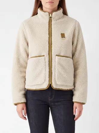 Barbour Giacca in pile Elenora con collo alto e tasche a toppa in tessuto riciclato