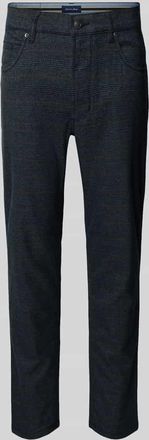 Christian Berg Stoffhose mit 5-Pocket-Design in Dunkelgrau, Größe 32/30