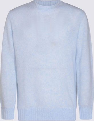 Nn.07 Light Blue Wool Knitwear