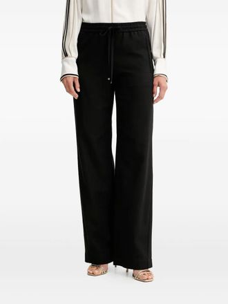 BOSS drawstring wide-leg trousers - women - Fabric - 36 - Black