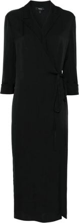 Theory Dames, Jurken, Zwart, Maat: 3XS Zijde