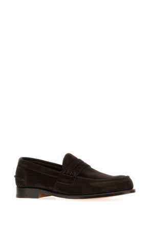 Churchs Mens Dark Brown Suede Pembrey Loafers Mocassini