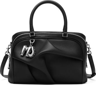 Marc Jacobs The Small Wave Leather Satchel in Black at Nordstrom