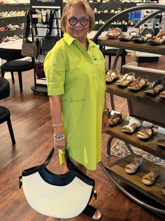 Terre Alte Midi Shirt Dress In Lime