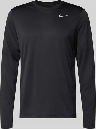 Nike Longsleeve mit Logo-Print und Rundhalsausschnitt in Black, Gr&ouml;&szlig;e XL
