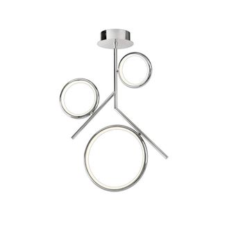 Netlighting Olimpia Ceiling 36W LED 3000K 2700lm IP20 Chrome in Grey