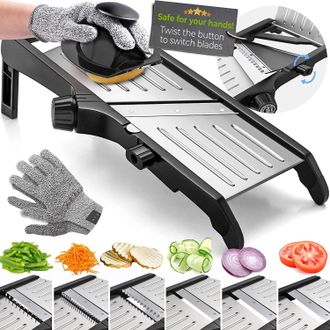 OEM Picadora De Verduras: Incluye Un Par De Guantes De Cocina Y Un Cortador De Patatas