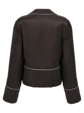 Off-white Womens Black Acetate Blouse