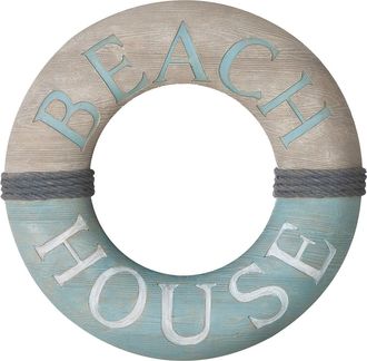 Gilde Wandspiegel »Spiegel rund Beach house grau H. 45 cm«