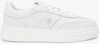 Tommy Hilfiger Womens Platform Leather Court Sneaker - White - US 6.5 / EU 37
