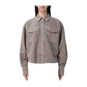 Brunello Cucinelli Dames, Blouses & Shirts, Bruin, Maat: L Katoen