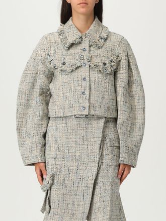 Ganni Giacca Ganni in tweed di cotone